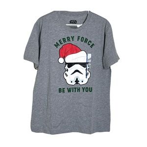Mad Engine Mens Star Wars Holiday Tee NWOT
